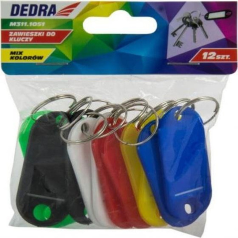 Przywieszki do kluczy 12 szt mix kolorów