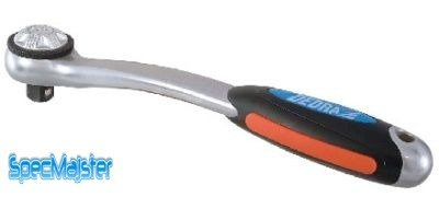 DEDRA RĘKOJEŚĆ Z GRZECHOTKĄ - 1/2' - 72 zęby - chrom-vanad - WYGIĘTA - 16H311P