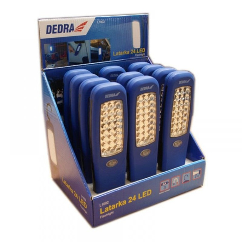 DEDRA Latarka 24 LED podłużna z magnesem L1002