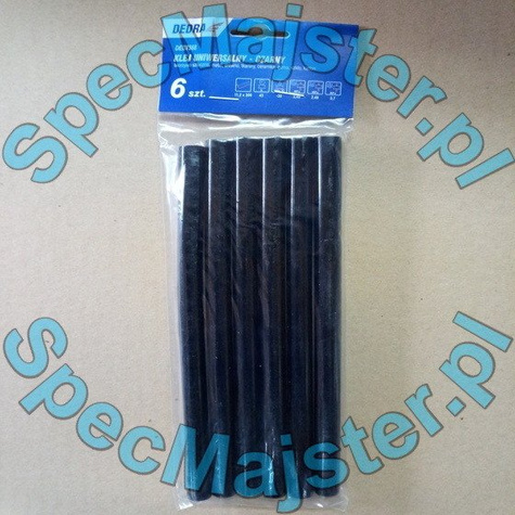 Klej topliwy uniwersalny czarny 6 szt.