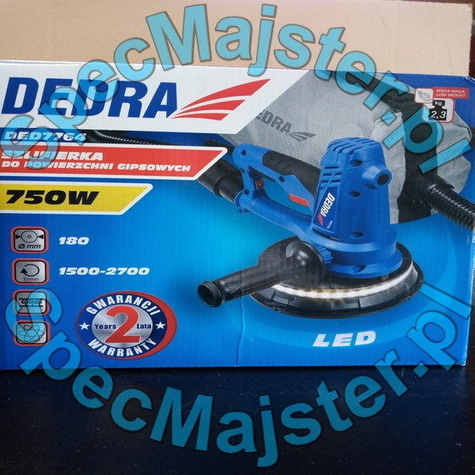 DEDRA Szlifierka do gipsotynków krótka DED7764