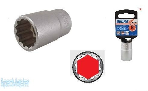 Dedra Nasadka 12 kąt 1/2 14 mm 16C314