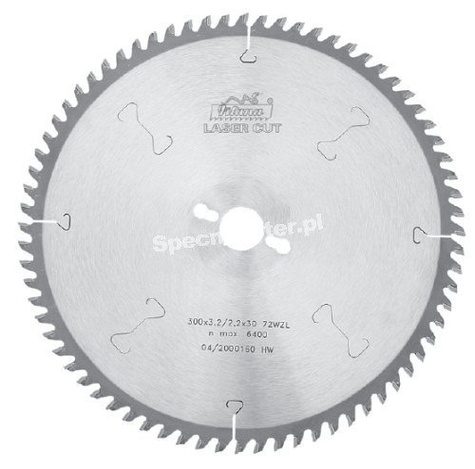 PILANA Piła tarczowa z zębami z węglików spiekanych 350x3,6x2,5x30 WZL 84z