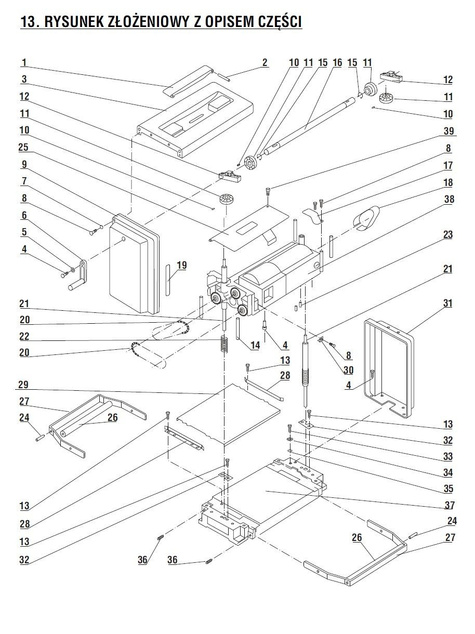 DEDRA Części zamienne do DED7757