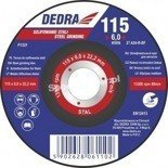 DEDRA Tarcza do szlifowania stali TYP 27, F1325