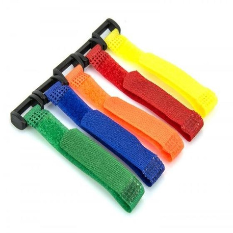 Opaski rzepowe 12mmx150mm mix kolorów 10 szt. 11RM12152