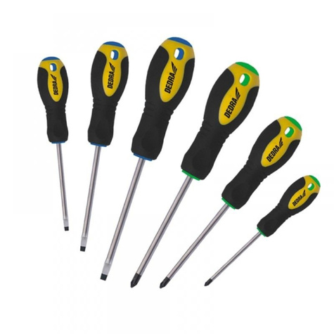 Dedra Zestaw wkrętaków 6 szt 063Z6. Końcówki magnetyczne