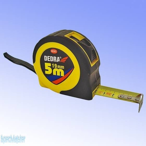 Dedra Miarka zwijana CONTRACTOR obudowa ABS łączona z gumą, blokada, zaczep, II klasa dokładności wg. EU 10 m / 32 mm M1082
