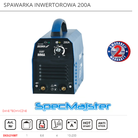 Spawarka inwertorowa 200A