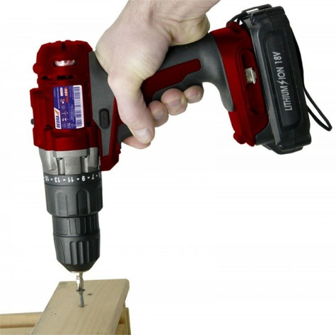 DEDRA Wiertarko-wkrętarka 18V Li-ION, 1 akumulator DED7883-Li