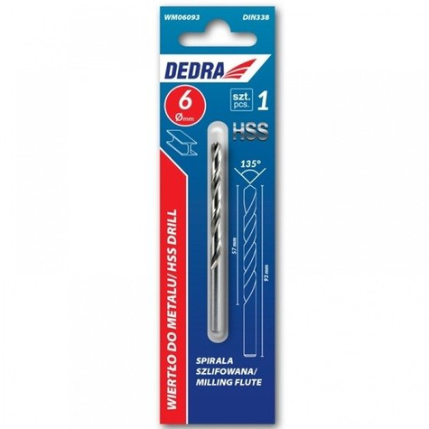 Wiertło do metalu 5,5x93mm, 2 sztuki