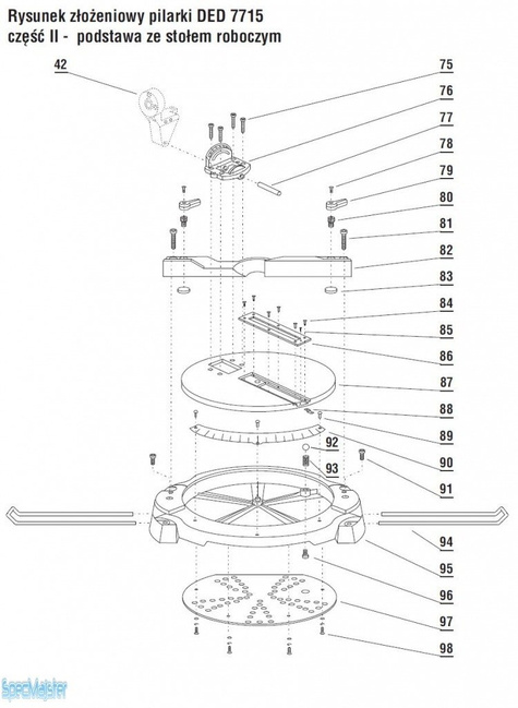 DEDRA Części zamienne do DED7715.