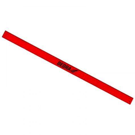 DEDRA Ołówek stolarski HB 24,5cm czerwony - M9003