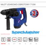 DEDRA Młot udarowo-obrotowy 710W DED7846