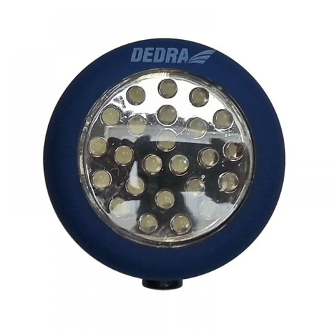 DEDRA Latarka 24 LED okrągła z magnesem L1000
