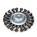Szczotka druciana tarczowa stalowa 115mm, M14, drut skręcany
