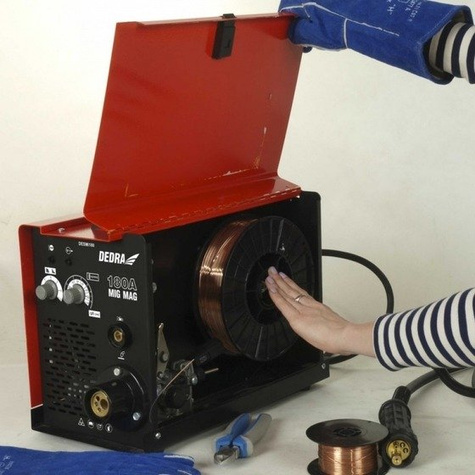 DEDRA Spawarka inwertorowa MIG/MAG IGBT 180A