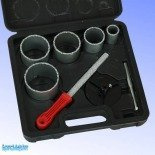 DEDRA  Zestaw do wiercenia w materiałach budowlanych, nasyp węglika wolframu  DED1519