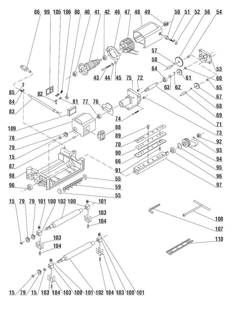 DEDRA Części zamienne do DED7757