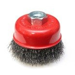 Szczotka druciana doczołowa stalowa 85mm, gwint M14