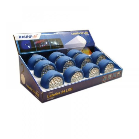 DEDRA Latarka 24 LED okrągła z magnesem L1000