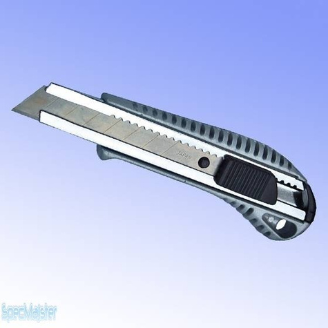 Dedra Nóż 18 mm do papieru i kartonu ostrze odłamywane, rączka metalowa z gumą M9017