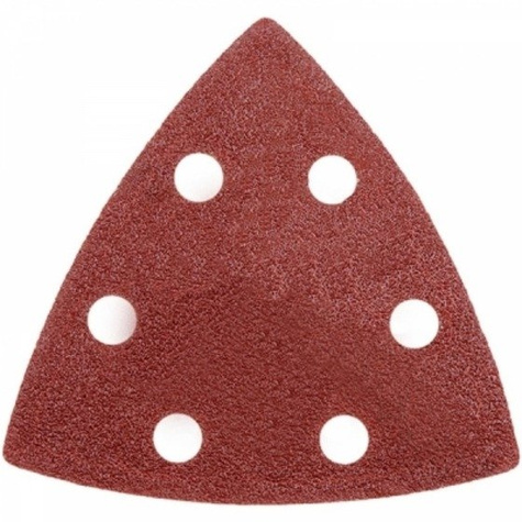 Papiery ścierne trójkątne z otworami 5 szt. gradacja 120# rzep 80x80x80 mm DED794574