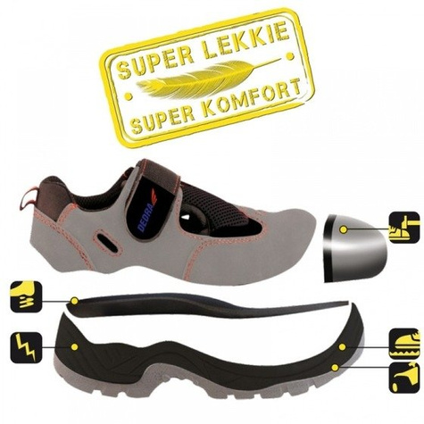 Sandały bezpieczne rozmiar: 47