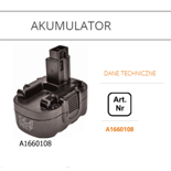 Akumulator do A166010 (Produkt Wycofany)