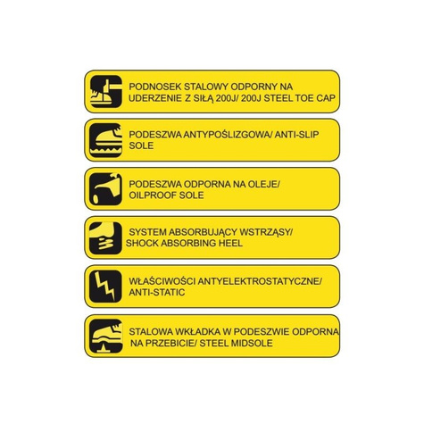 Trzewiki bezpieczne T2A, zamszowe, rozmiar: 47, kat.S1P SRC