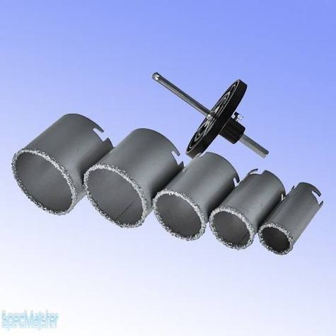 Dedra Wycinacz z nasypem węglika wolframu - komplet śr. 33, 43, 53, 67, 73 mm DED1517