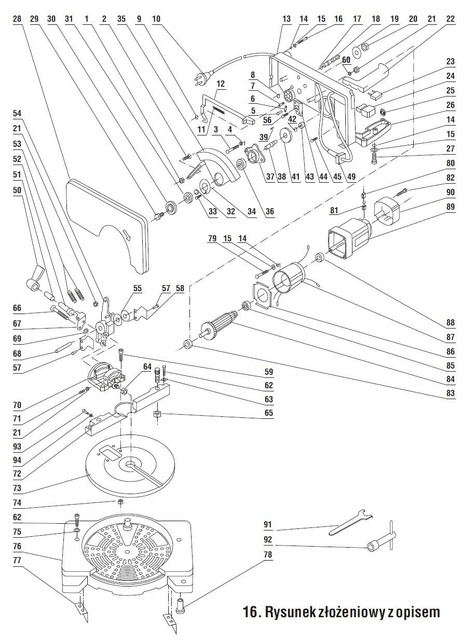 DEDRA Części zamienne do DED7761.