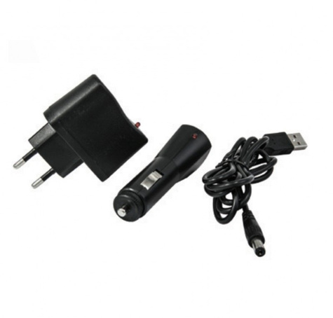 Latarka aku. 3W COB LED + 1W LED, zasilacz USB na 230V i 12V