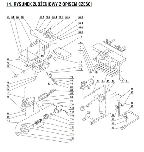 DEDRA Części zamienne do DED7759
