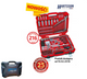Hartsson Klucze nasadowe CrV 216szt 17x1/2", 13x1/4", 8x3/8"