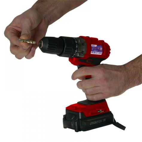 DEDRA Wiertarko-wkrętarka 18V Li-ION, 1 akumulator DED7883-Li