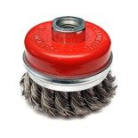 Szczotka druciana doczołowa stalowa 65mm, M14,drut skręcany