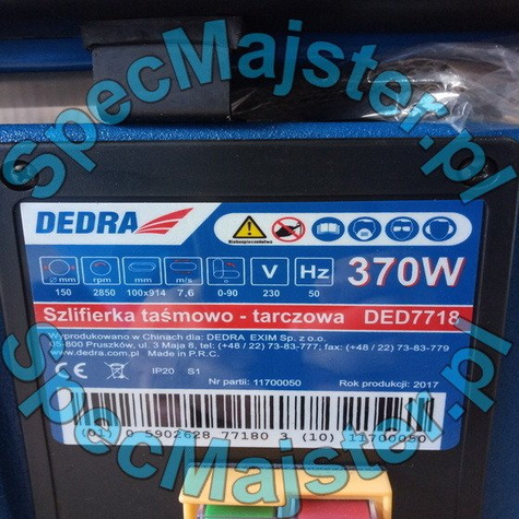 Szlifierka tarczowo taśmowa do drewna