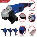 Szlifierka kątowa 230mm 2400W, miękki start, karton