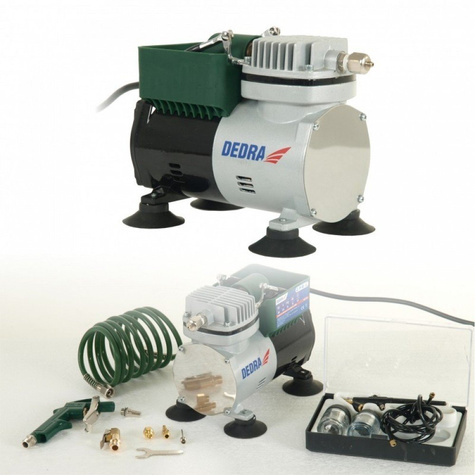 DEDRA Zestaw do malowania z kompresorem mini DED7470