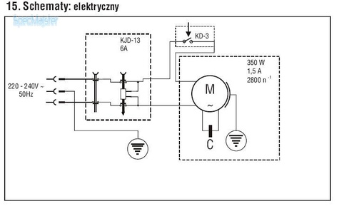 DEDRA Wiertarka warsztatowa stołowa 350W DED7707