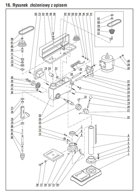 DEDRA Części zamienne do DED7709