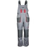 Spodnie ochronne ogrodniczki LS/48, szare,Comfort line190g/m2