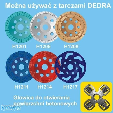 DEDRA Frezarko-szlifierka do BETONU 1,5 kW DED7747