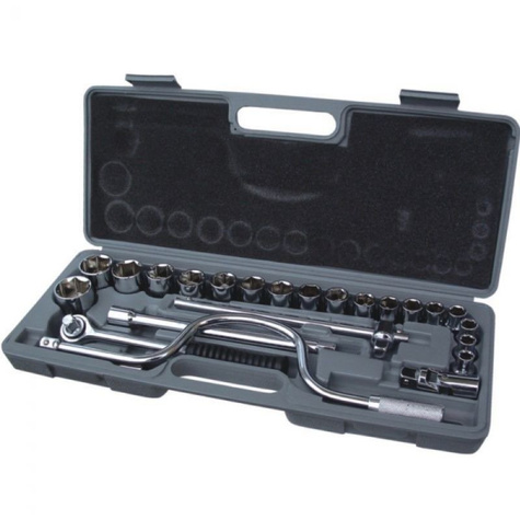 DEDRA Klucze nasadowe zestaw 24cz. 1/2 1612"