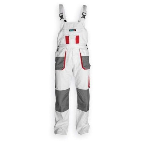 Spodnie ochronne ogrodniczki BIAŁE kat.I XL/56