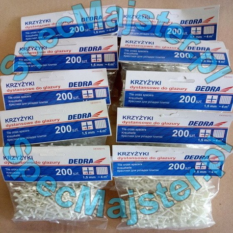 DEDRA KRZYŻYKI DO GLAZURY I TERAKOTY -DED0215