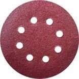 Krążki ścierne z otworami 5 szt. gradacja 120# rzep  śr.125mm DED79474
