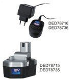 DEDRA Ładowarka (Kompletna stopa + zasilacz)12V  DED78716 