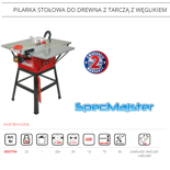 DEDRA Pilarka do drewna 1600W DED7754